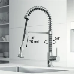 VIGO Edison Chrome 1-Handle Deck Mount Pull-Down Touchless Kitchen Faucet