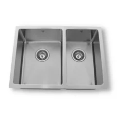 ONEX® Undermount Double Bowl 25-in X18-in X 8-in Stainless Steel Sink